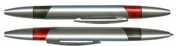 Baccarat Accessories: Capless Baccarat Pens, 5.5", Blank (per Case of 1,000 Pens), Red and Black